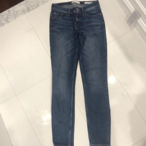 Guess Low Rise Skinny Jeans- Dark Wash